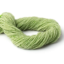 2mm Peridot Micro Faceted Round Beads 12.5 inch 200 pieces AAA (ONLINE ORDER ONLY)