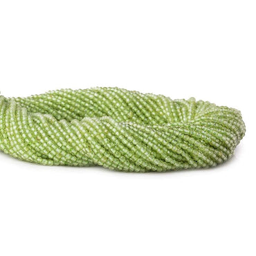 2mm Peridot microfaceted round beads 13 inch 175 pieces (ONLINE ORDER ONLY)