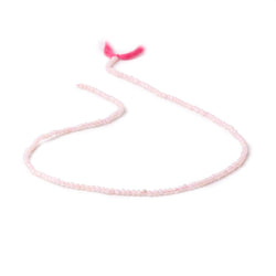2mm Pink Peruvian Opal Micro Faceted Round Beads 12.5 inch 162 pieces (ONLINE ORDER ONLY)
