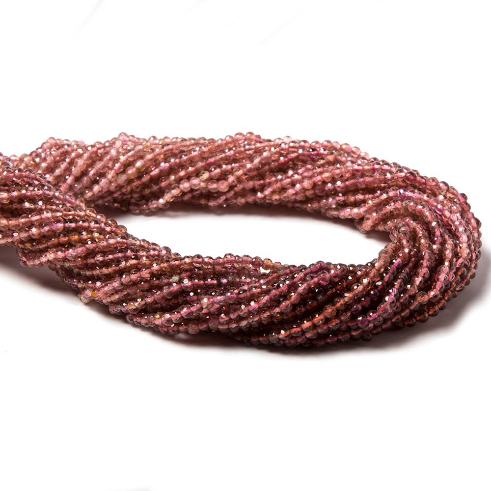 2mm Pink Tourmaline Faceted Rounds 14.25 inch 160 pieces (ONLINE ORDER ONLY)