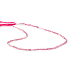 2mm Pink Tourmaline Micro Faceted Round Beads 12.5 inch 156 pieces (ONLINE ORDER ONLY)
