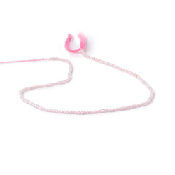 2mm Pink Zircon Micro Faceted Round Beads 12.5 inch 174 pieces (ONLINE ORDER ONLY)