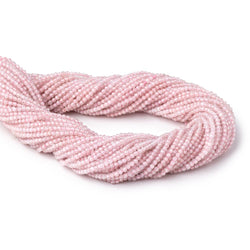 2mm Pink Zircon Micro Faceted Round Beads 12.5 inch 174 pieces (ONLINE ORDER ONLY)