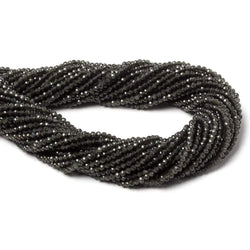 2mm Platinum Grey Moonstone Micro Faceted rondelles 13 inch 165 beads (ONLINE ORDER ONLY)