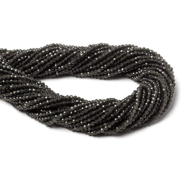 2mm Platinum Grey Moonstone Micro Faceted rondelles 13 inch 165 beads (ONLINE ORDER ONLY)