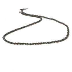 2mm Platinum Grey Moonstone Micro Faceted rondelles 13 inch 165 beads (ONLINE ORDER ONLY)