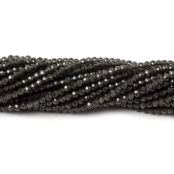 2mm Platinum Grey Moonstone Micro Faceted rondelles 13 inch 165 beads (ONLINE ORDER ONLY)