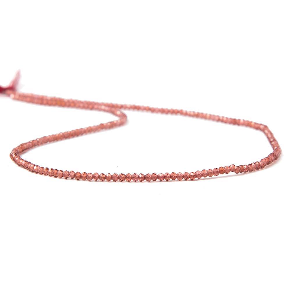 2mm Pyrope Garnet MicroFaceted Rondelle Beads 13 inch 209 pieces (ONLINE ORDER ONLY)