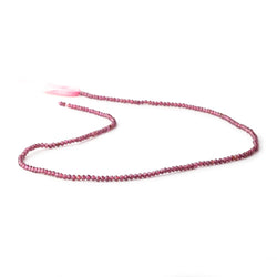 2mm Rhodolite Garnet Micro Faceted Rondelle Beads 13 inch 188 pcs (ONLINE ORDER ONLY)