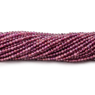 2mm Rhodolite Garnet Micro Faceted Rondelle Beads 13 inch 188 pieces (ONLINE ORDER ONLY)