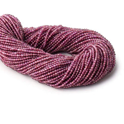 2mm Rhodolite Garnet Micro Faceted Rondelle Beads 13 inch 188 pieces (ONLINE ORDER ONLY)