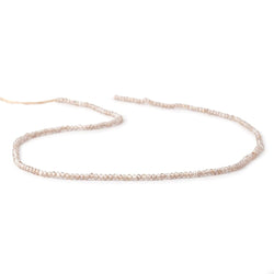 2mm Rose' Champagne Zircon Micro Faceted Rondelles 14 inch 210 Beads AAA (ONLINE ORDER ONLY)