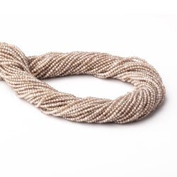 2mm Rose' Champagne Zircon Micro Faceted Rondelles 14 inch 210 Beads AAA (ONLINE ORDER ONLY)