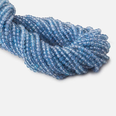 2mm Royal Blue Chalcedony microfaceted round beads 13 inch 165 pieces (ONLINE ORDER ONLY)