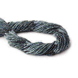 2mm Shaded Blue Sapphire Micro Faceted Round Beads 12.5 inch 157 pieces (ONLINE ORDER ONLY)