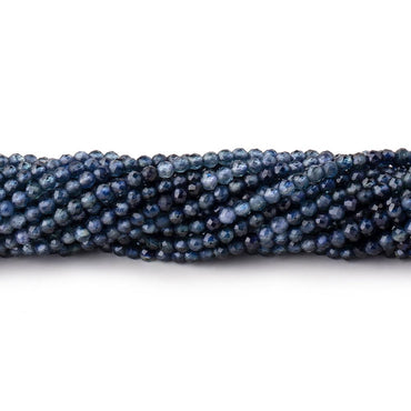 2mm Shaded Blue Sapphire Micro Faceted Round Beads 12.5 inch 158 pieces (ONLINE ORDER ONLY)