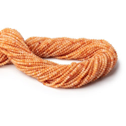 2mm Shaded Carnelian Micro Faceted Round Beads 12.5 inch 164 pieces (ONLINE ORDER ONLY)