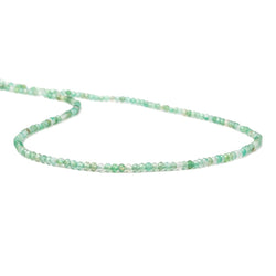 2mm Shaded Green Aventurine Micro Faceted rondelle beads 13 inch 180 pcs (ONLINE ORDER ONLY)