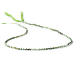 2mm Shaded Green Tourmaline Micro Faceted Round Beads 12.5 inch 157 pieces (ONLINE ORDER ONLY)