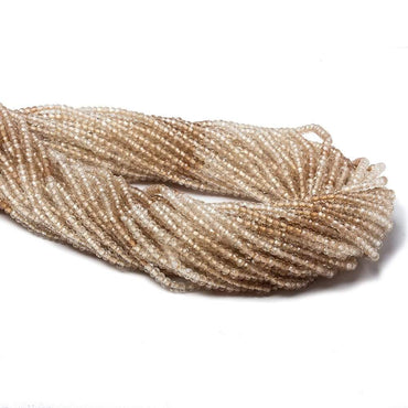 2mm Shaded Imperial Topaz Micro Faceted rondelles 13 inch 165 beads (ONLINE ORDER ONLY)