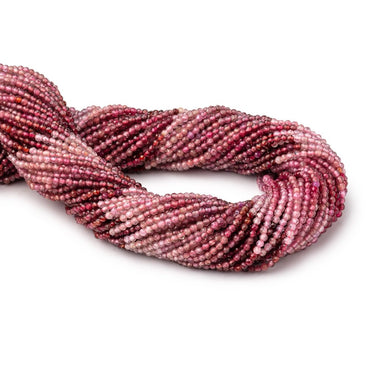 2mm Shaded Magenta Spinel Micro Faceted Round Beads 12.5 inch 160 pieces AA (ONLINE ORDER ONLY)