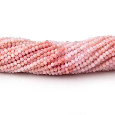 2mm Shaded Pink Peruvian Opal Micro Faceted Rondelles 13 inch 178 Beads (ONLINE ORDER ONLY)