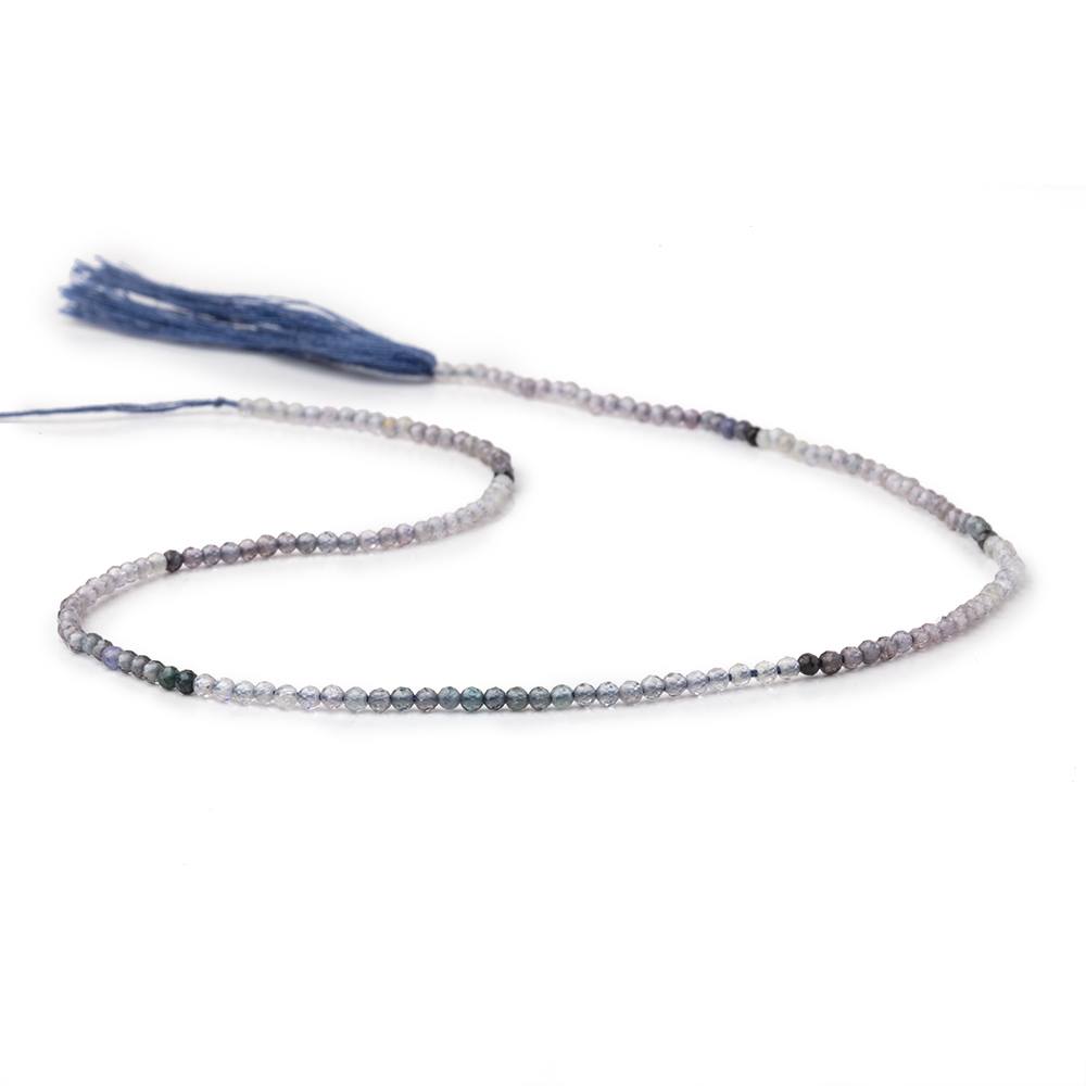 2mm Shaded Purple & Violet Spinel Micro Faceted Round Beads 12.5 inch 160 pieces AA (ONLINE ORDER ONLY)