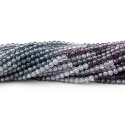 2mm Shaded Purple & Violet Spinel Micro Faceted Round Beads 12.5 inch 160 pieces AA (ONLINE ORDER ONLY)