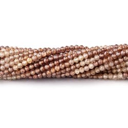 2mm Shaded Zircon Micro Faceted Round Beads 12.5 inch 163 pieces AAA (ONLINE ORDER ONLY)