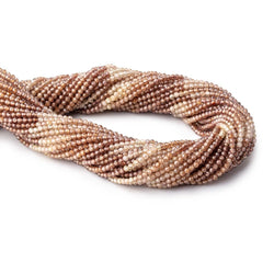 2mm Shaded Zircon Micro Faceted Round Beads 12.5 inch 163 pieces AAA (ONLINE ORDER ONLY)