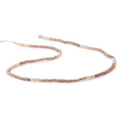2mm Shaded Zircon Micro Faceted Round Beads 12.5 inch 163 pieces AAA (ONLINE ORDER ONLY)