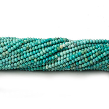 2mm Sleeping Beauty Turquoise micro faceted rondelle beads 13 inch 195 pcs AAA (ONLINE ORDER ONLY)
