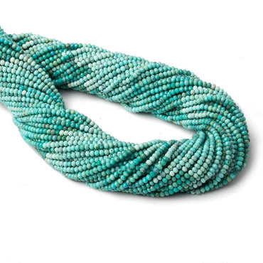 2mm Sleeping Beauty Turquoise micro faceted rondelle beads 13 inch 195 pcs AAA (ONLINE ORDER ONLY)