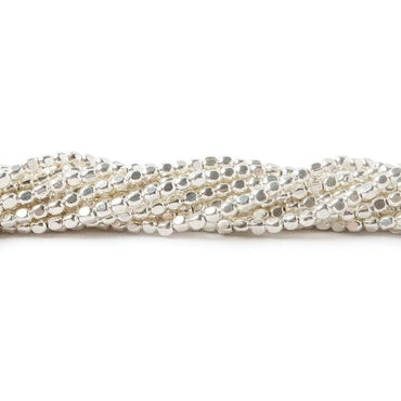 2mm Sterling Silver Plain Cube 8 inch 81 beads (ONLINE ORDER ONLY)