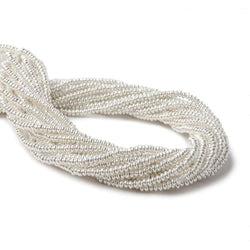 2mm Sterling Silver Plain Disc 8 inch 176 beads (ONLINE ORDER ONLY)