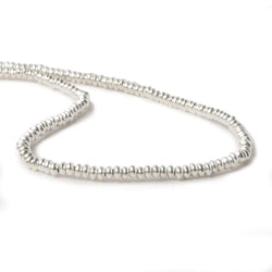2mm Sterling Silver Plain Disc 8 inch 176 beads (ONLINE ORDER ONLY)