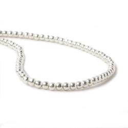 2mm Sterling Silver Plain Round 8 inch 102 beads (ONLINE ORDER ONLY)