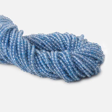 2mm Swiss Blue Chalcedony microfaceted round beads 13 inch 165 pieces (ONLINE ORDER ONLY)
