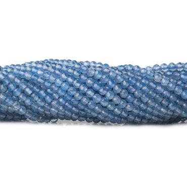 2mm Swiss Blue Chalcedony microfaceted round beads 13 inch 165 pieces (ONLINE ORDER ONLY)
