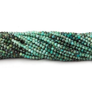 2mm Turquoise micro faceted rondelle beads 13 inch 195 pcs AA (ONLINE ORDER ONLY)