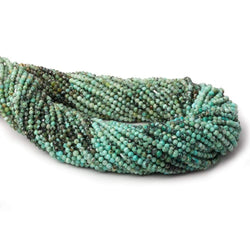 2mm Turquoise micro faceted rondelle beads 13 inch 195 pcs AA (ONLINE ORDER ONLY)