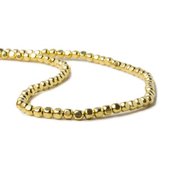 2mm Vermeil Cube Beads 92 beads 8 inch (ONLINE ORDER ONLY)