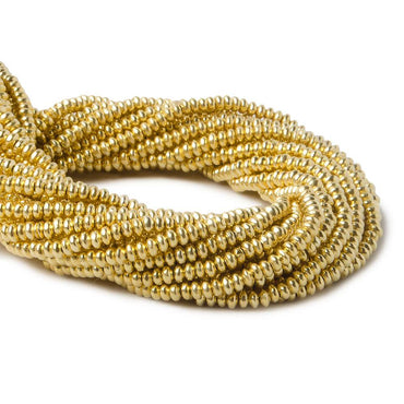 2mm Vermeil Plain Disc 8 inch 168 beads (ONLINE ORDER ONLY)