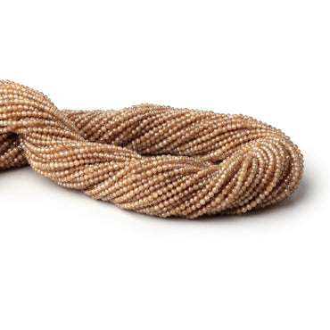 2mm Warm Brown Zircon Micro Faceted Rondelles 12.5 inch 174 Beads AA (ONLINE ORDER ONLY)