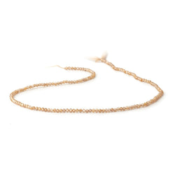 2mm Warm Brown Zircon Micro Faceted Rondelles 12.5 inch 174 Beads AA (ONLINE ORDER ONLY)