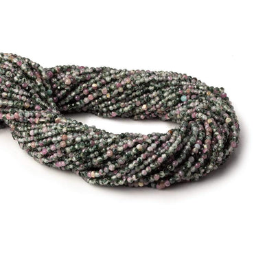 2mm Watermelon Tourmaline micro faceted round beads 12.5 inch 180 pieces (ONLINE ORDER ONLY)