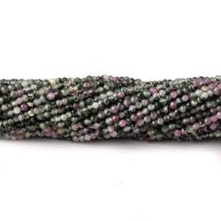 2mm Watermelon Tourmaline micro faceted round beads 12.5 inch 180 pieces (ONLINE ORDER ONLY)