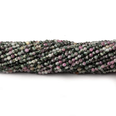 2mm Watermelon Tourmaline micro faceted round beads 12.5 inch 180 pieces (ONLINE ORDER ONLY)
