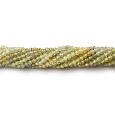 2mm Yellow Sapphire Micro Faceted Round Beads 12.5 inch 180 pieces (ONLINE ORDER ONLY)