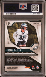 Graded 2024 Panini Prizm Cooper DeJean #321 Disco Prizm Rookie RC Football Card PSA 10 Gem Mint (ONLINE ORDER ONLY)